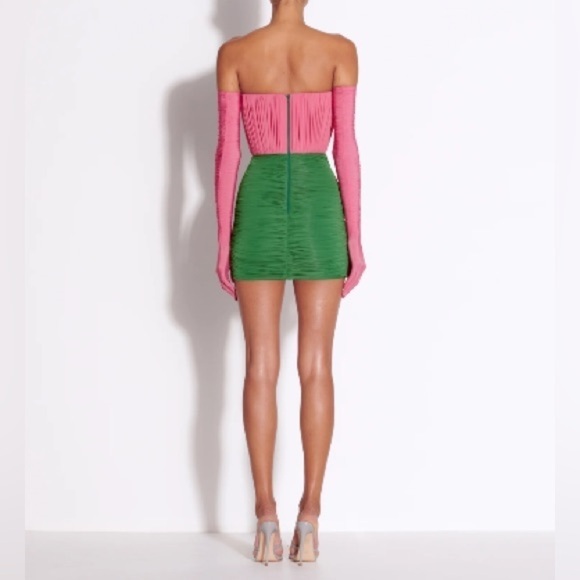 Alex Perry Ruched Jersey Mini Dress - Picture 2 of 8